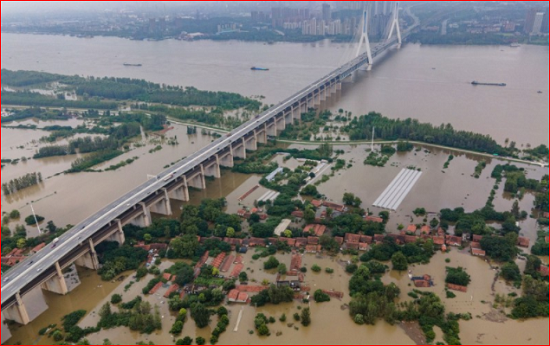 不只长江！这条大河洪水也来了