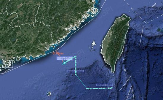 美军机对中国实施抵近侦察 距广东海岸不到100公里